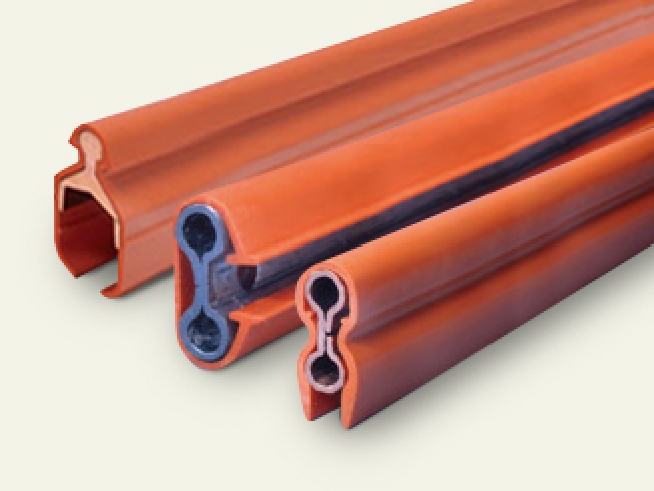 Insulated trolley wires