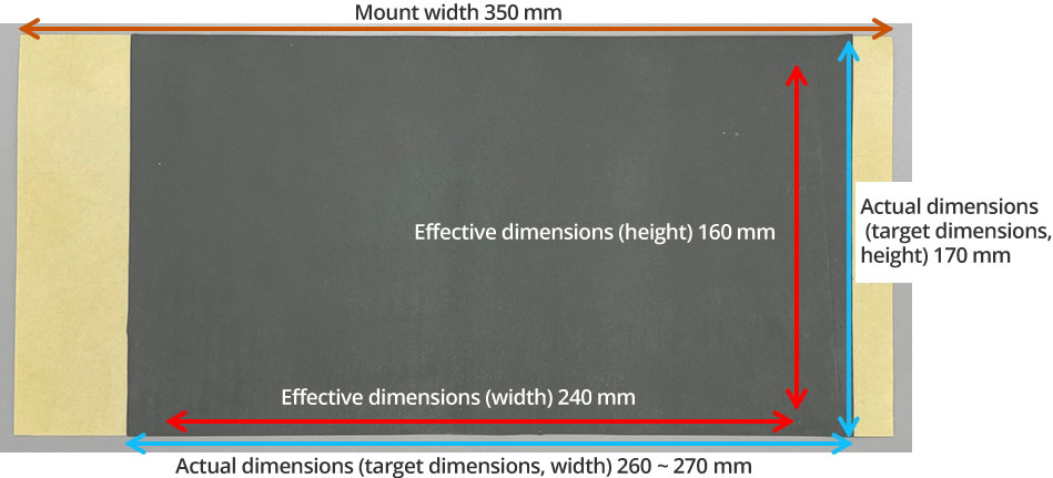 Non-cut original sheet